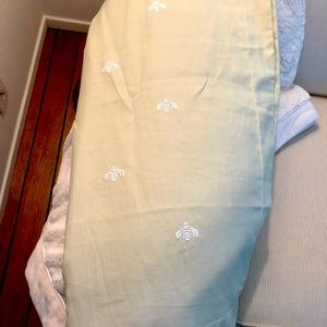 RH Euro pillow sham in light green